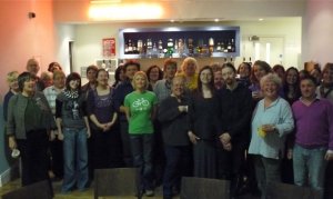 Photo of approximately 30 original members of Picturehouse Choir